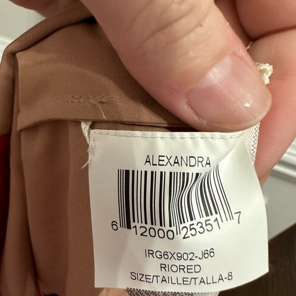 BCBGMaxAzria Alexandra Women’s Rio Red Strapless Lace Dress size 8 NWOT - Picture 12 of 15